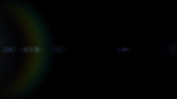 Suar Lensa Efek Suar Lensa Optik Efek Cahaya Atasnya Cahaya — Stok Video
