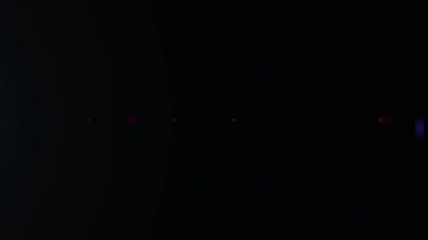 レンズフレア 光学レンズフレア効果 オーバーレイライト効果 黒の光 フルHd 4Kについて — ストック動画