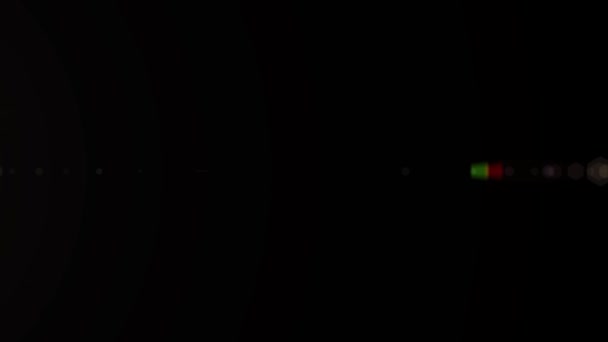 Посилення Єктива Ефект Спалаху Оптичних Лінз Ефект Накладання Світла Сяюче — стокове відео