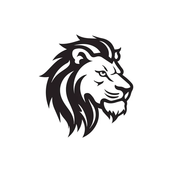Leeuw Koning Agressieve Logo Vector Template — Stockvector