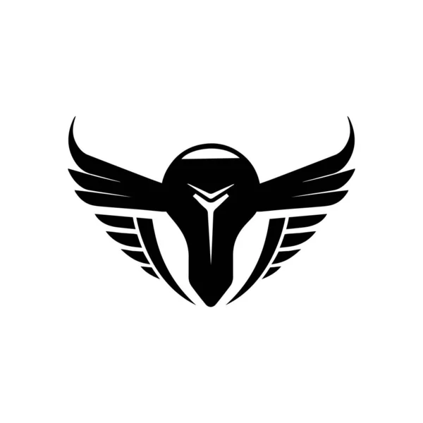 Kreative Technologie Flügel Und Glühbirne Idee Logo Symbol Minimale Technologie — Stockvektor