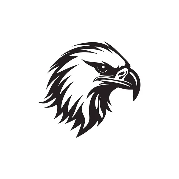 Eagle Hawk Logo Silhouette Vector Template — Stock Vector