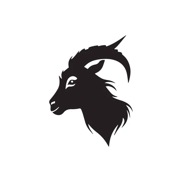 ヤギの頭ベクトルデザインベクトル — ストックベクタ
