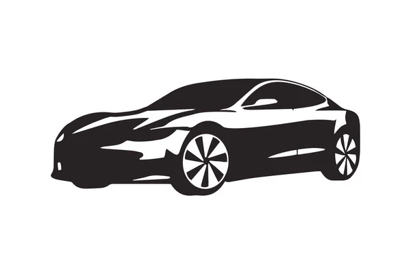 Sports Car Vector Logo Icon Motor Vehicle Dealership Logo Car — Stock Vector