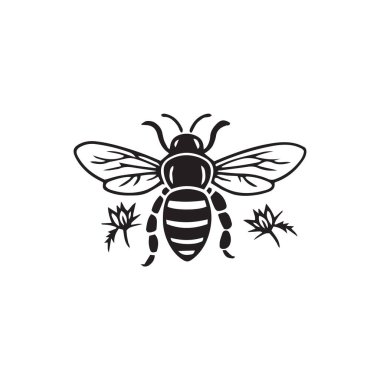 Bal arısı simgesi işaret vektörü