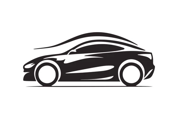 Іконка Спортивного Автомобіля Дилерська Емблема Автомобіля Авто Силует Векторні Ілюстрації — стоковий вектор