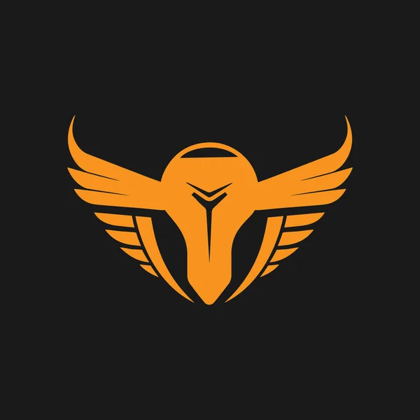 Kreativní Technologie Křídla Žárovka Nápad Logo Ikona Minimální Technologie Logo — Stockový vektor