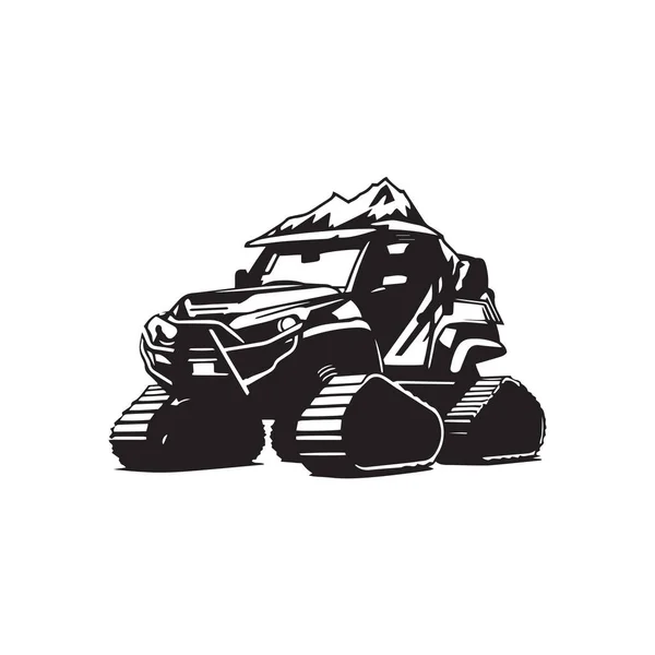 Πρότυπο Λογότυπου Διανύσματος Snowmobile — Διανυσματικό Αρχείο