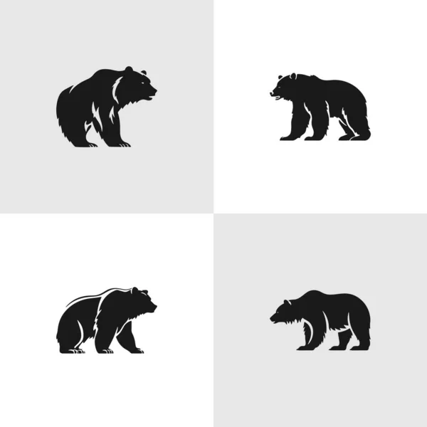 Panda Setzte Symbole Vektorillustration Skizze Für Malseite Tätowierung Poster Druck — Stockvektor