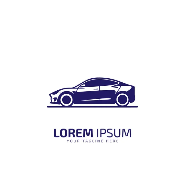 Automotive Modelo Logotipo Corrida Carro Esporte Fundo Branco — Vetor de Stock