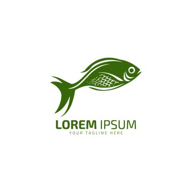 Taze balık suyu logo vektör tasarımı