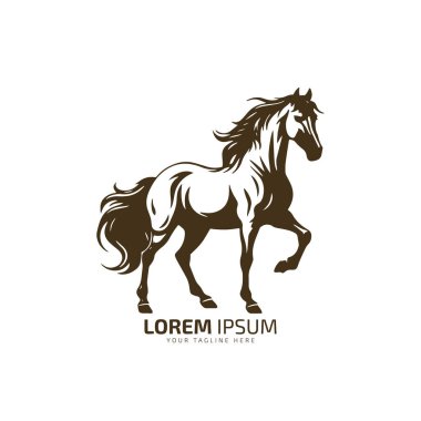 at logosu ikonu vektör illüstrasyon tasarım şablonu çizim silueti izole edilmiş sembol