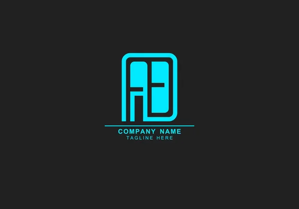 Minimaal Lijn Art Logo — Stockvector