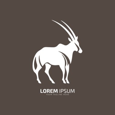 Oryx logosu ya da uzun boynuzlu keçi silueti