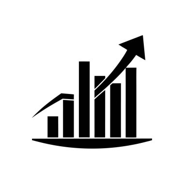 Finansal grafik grafik logo vektör illüstrasyon tasarımı