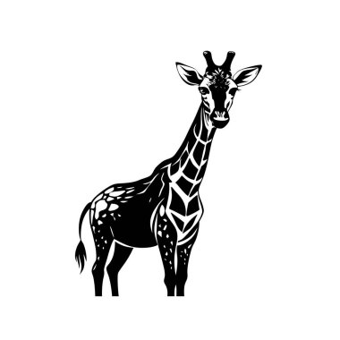 Modern Markalaşma için Eşsiz Siluet Vektör Sanatı ile Soyut Zürafa Simgesi Tasarımı