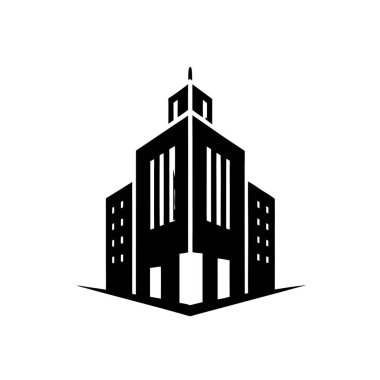 Simge Logosu Biçimi Siluet Vektörü Modern