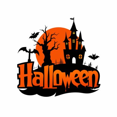 Hayalet Silueti ve Balkabağı Sembolü ile 31 Ekim Cadılar Bayramı Olayı