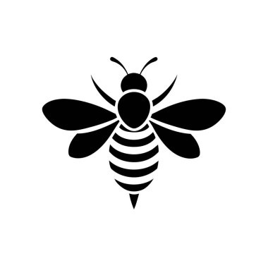 Bal arısının logosu Simge Vektörü Silueti Modern Moda