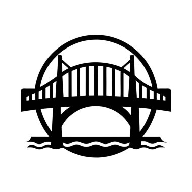 Modern Siluet Logo Vektör Simgesi Tasarımı