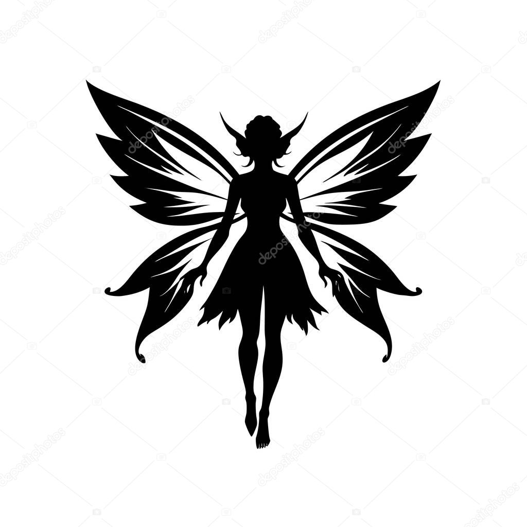 Fairy logo icon vector illustration design
