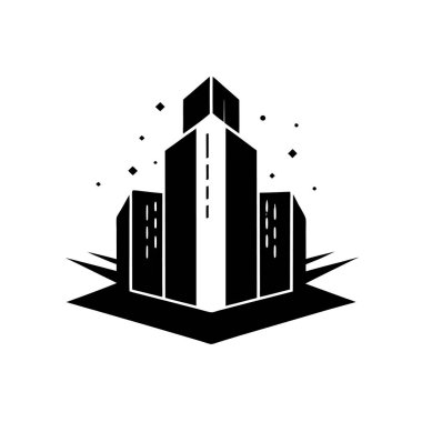 Simge Logosu Biçimi Siluet Vektörü Modern