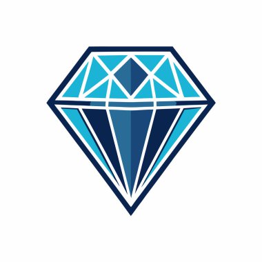 Elmas logo vektörü izole edildi