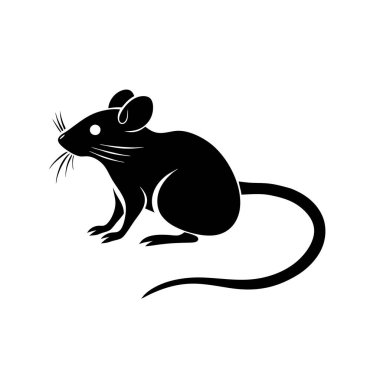 Mice logo icon, vector illustration silhouette isolated clipart