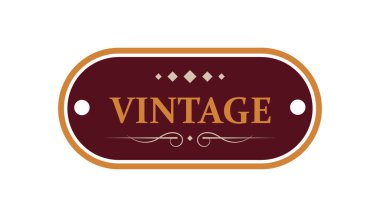 Vintage Style Üniversitesi Amblemi Miras ve Mükemmelliği Temsil Ediyor