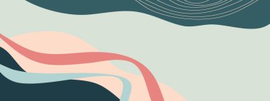 Metinler için kopya alanı olan modern soyut arka plan. Tasarım şablonları - kartpostallar, afişler, kartvizitler, broşürler, davetiyeler, sosyal medya ve diğerleri için iyidir. vektör