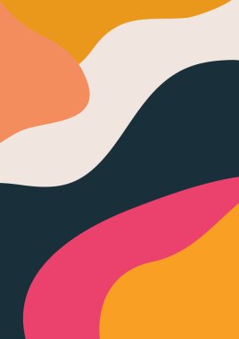 Metinler için kopya alanı olan modern soyut arka plan. Tasarım şablonları - kartpostallar, afişler, kartvizitler, broşürler, davetiyeler, sosyal medya ve diğerleri için iyidir. vektör