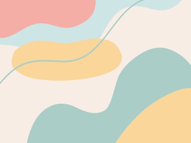 Metinler için kopya alanı olan modern soyut arka plan. Tasarım şablonları - kartpostallar, afişler, kartvizitler, broşürler, davetiyeler, sosyal medya ve diğerleri için iyidir. vektör