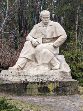 the statue of Ukrainian writer Taras Shevchenko