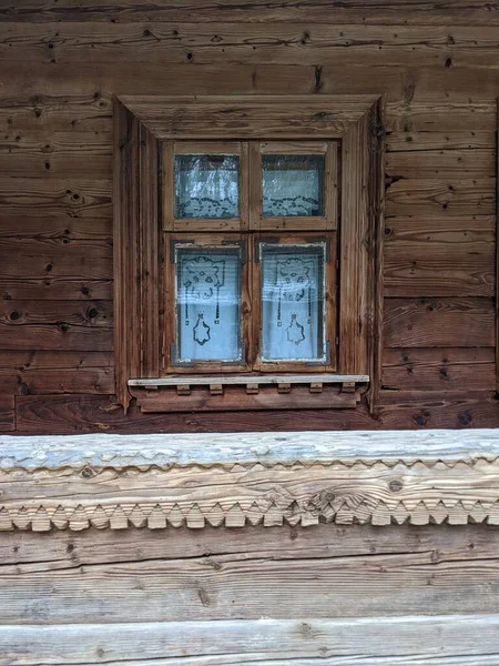 Open Air Museum Traditional Wooden Architecture National Park Ukraine Wooden — Stockfoto