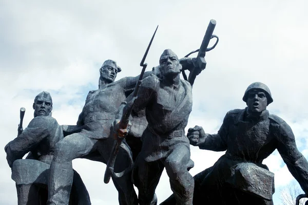Dnipro Savaş Anıtı Bukrinskiy Platformu Çerkaska Oblast Ukrayna Askeri Anıtı — Stok fotoğraf