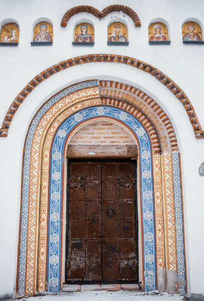 Old Decorated Door George Victorious Church Bila Tserkva Ukraine — Stock Photo, Image