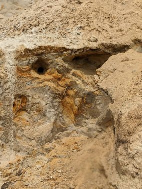 Güzel bir taş dokusunun yakın plan çekimi.