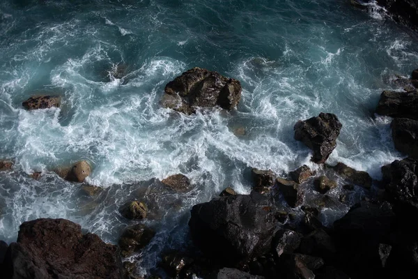 Beautiful Rocky Sea Coast Waves — Stock Photo, Image