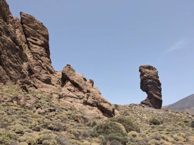 Tenerife volkanik manzarası, Kanarya Adası, İspanya