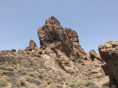 Tenerife volkanik manzarası, Kanarya Adası, İspanya