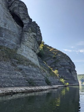 Dinyester nehrinin manzarası, Bakota, Ukrayna