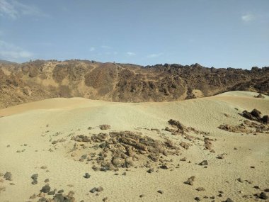 Teide Ulusal Parkı 'ndaki Voclanic Dağları, Tenerife, Kanarya Adası, İspanya, Avrupa