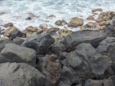 Deniz kıyısının güzel manzarası