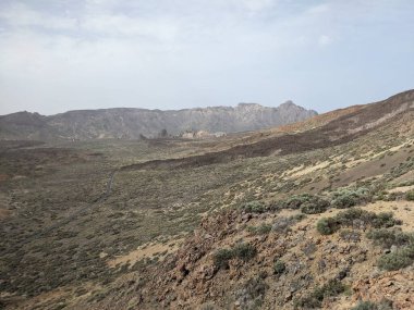 Tenerife volkanik manzarası, Kanarya Adası, İspanya