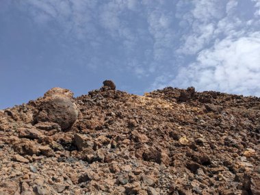 Tenerife volkanik manzarası, Kanarya Adası, İspanya