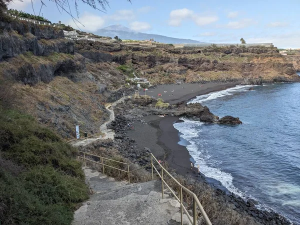 Playa Rocosa Volcánica Tenerife Islas Canarias España —  Fotos de Stock