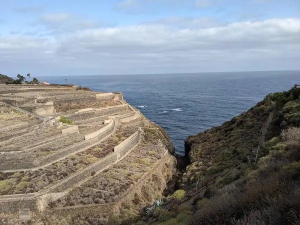 Felsige Atlantikküste Auf Teneriffa Der Kanarischen Insel Spanien Europa — Stockfoto