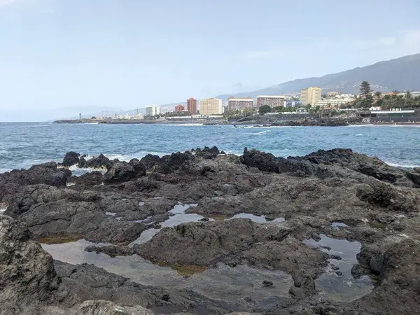 Costa Rocosa Océano Atlántico Tenerife Islas Canarias España —  Fotos de Stock