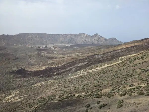 Tenerife 'nin volkanik kaya manzarası, Kanarya Adası, İspanya