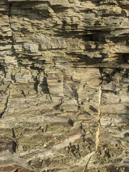 Textura Una Pared Piedra Playa —  Fotos de Stock